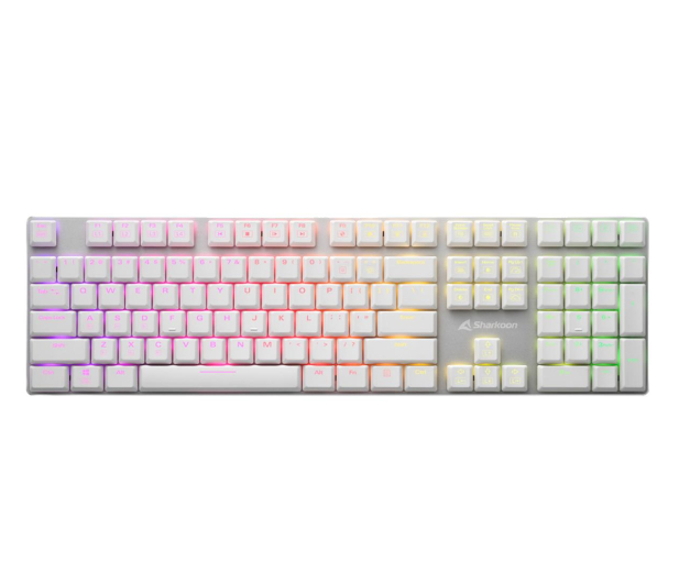 Sharkoon PureWriter White RGB Kailh Blue - 1105750 - zdjęcie